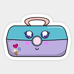 90's Kawaii Makeup Case Sticker